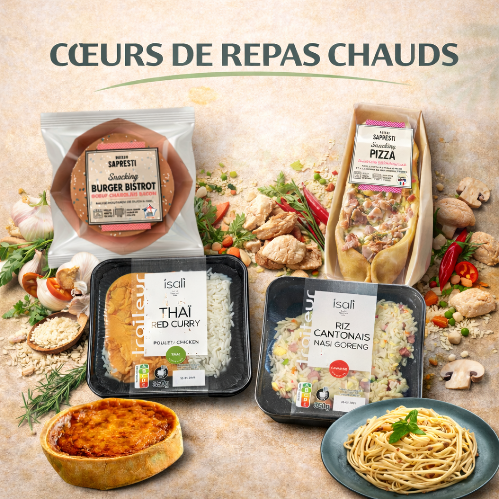 Cœur de repas chaud