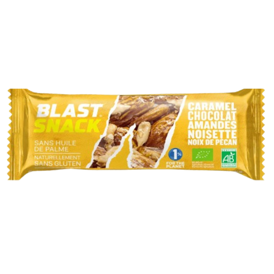 BLASTCAR - BARRE CARAMEL CHOCOLAT AMANDES BIO