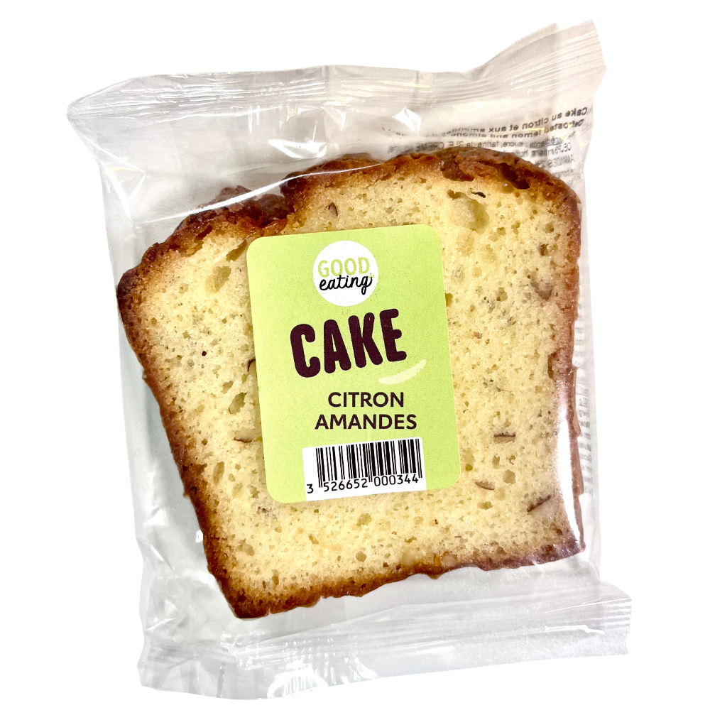 LCITRON*12 - TRANCHE DE CAKE LOAF CITRON AMANDE