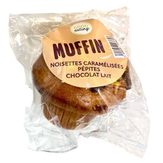 DE0030602 - MUFFIN NOISETTES CARAMÉLISÉES CHOCOLAT LAIT