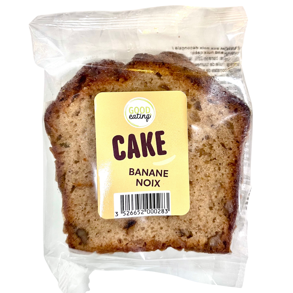 LBANANE*12	- TRANCHE DE CAKE LOAF BANANE NOIX
