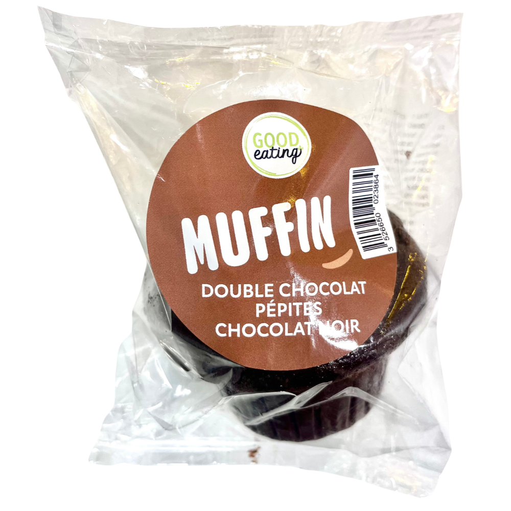 DE0010602 - MUFFIN DOUBLE CHOCOLAT PÉPITE CHOCOLAT